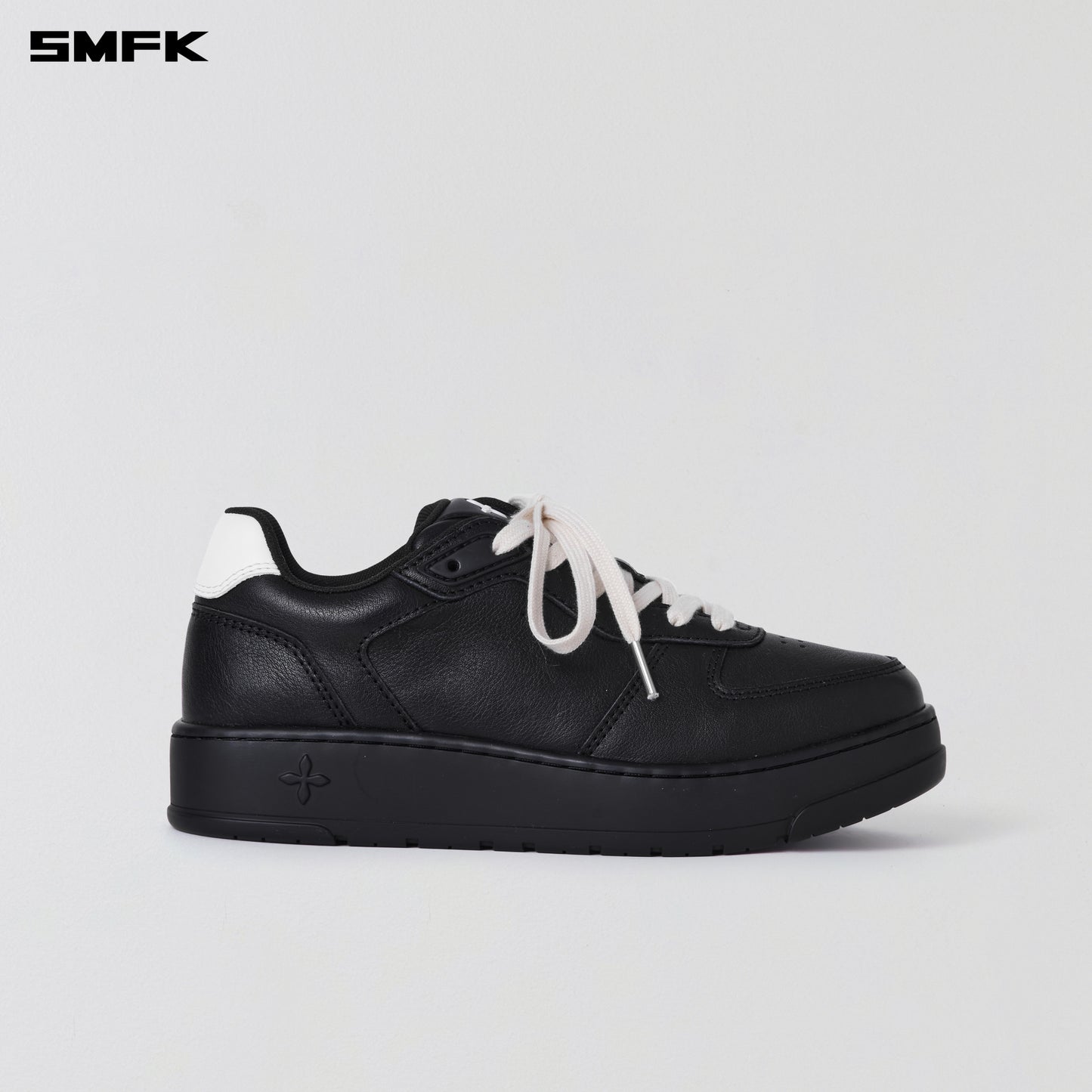 COMPASS MODE-T LEATHER SNEAKER/ WILD BLACK