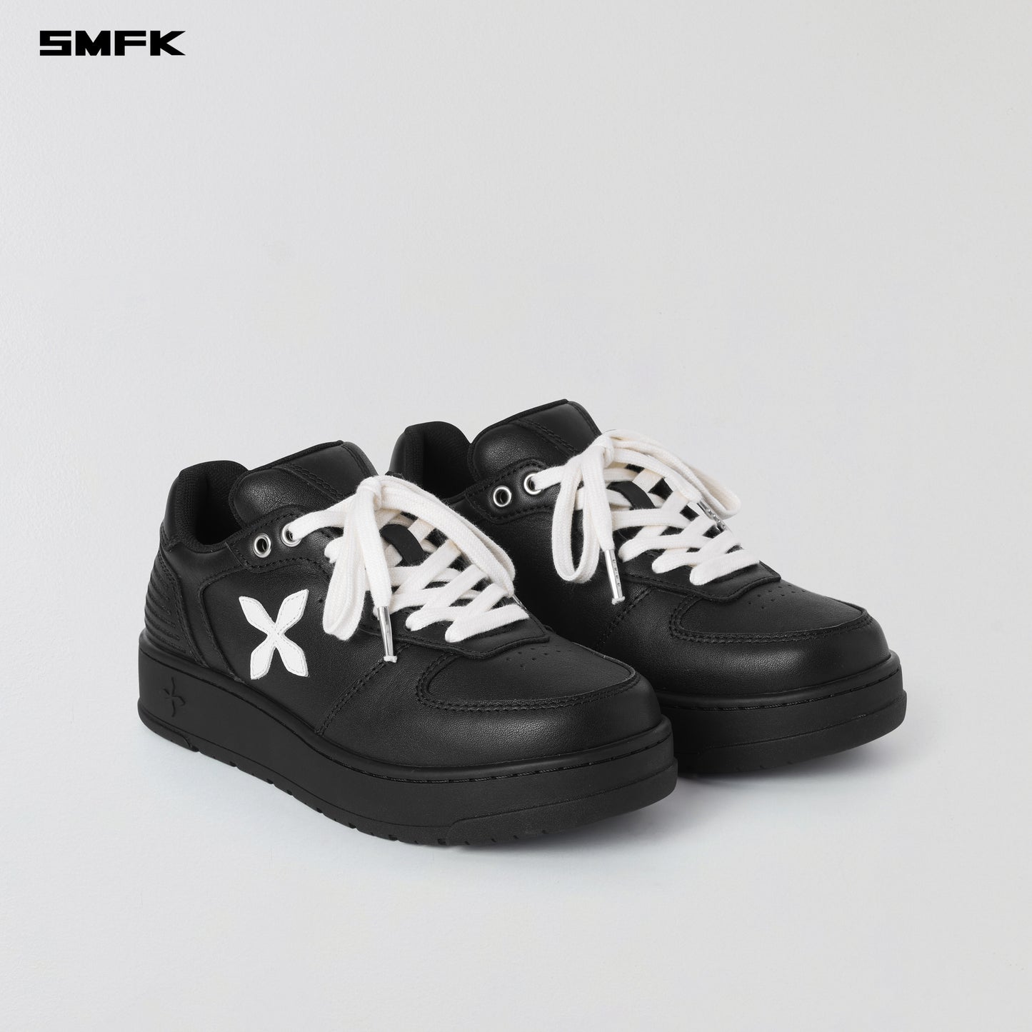 COMPASS MODE-T LEATHER MULTI SNEAKER - WILD BLACK