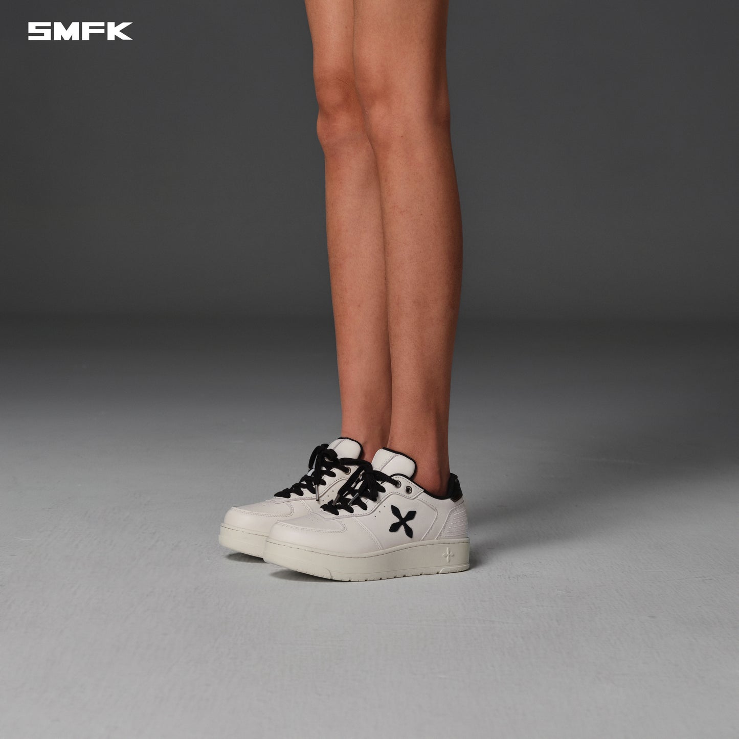 COMPASS MODE-T LEATHER MULTI SNEAKERS - CLOUD WHITE
