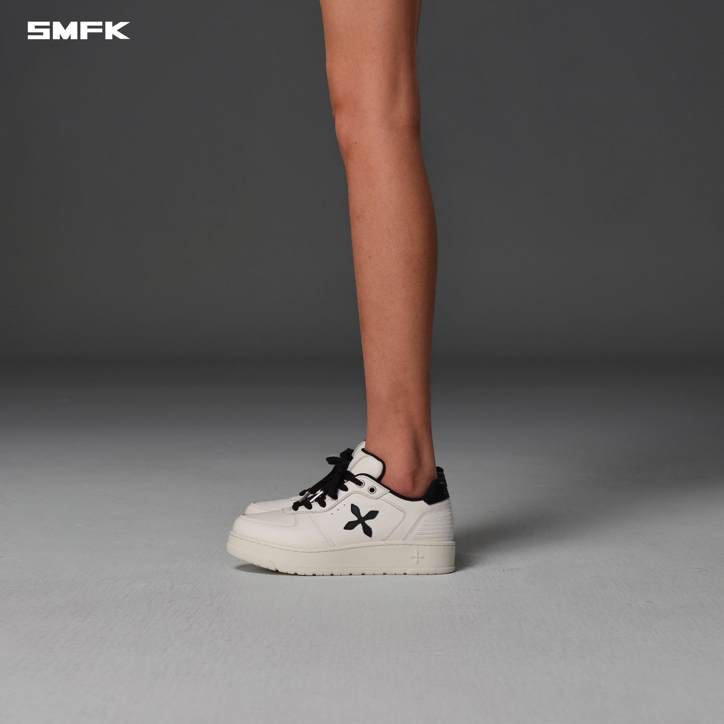 COMPASS MODE-T LEATHER MULTI SNEAKERS - CLOUD WHITE