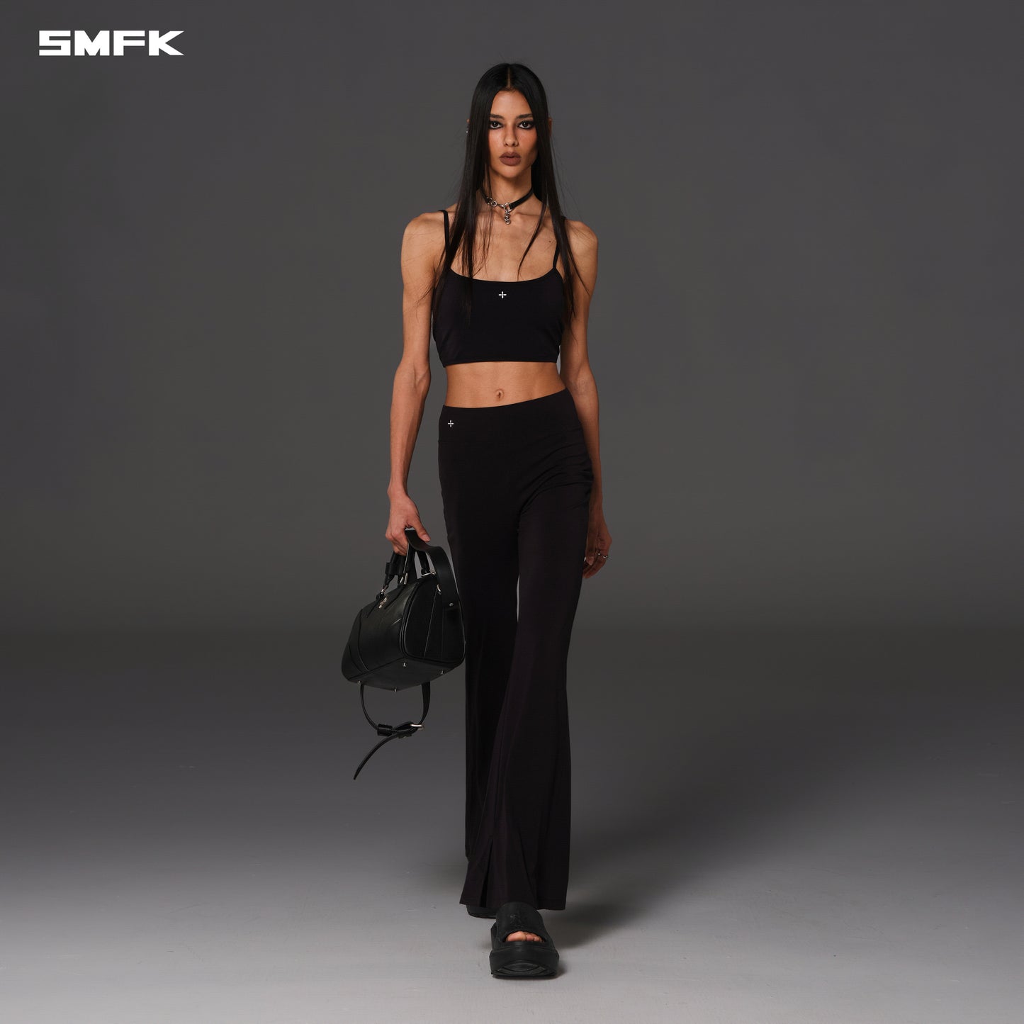 FOCUS GYM MERMAID PANTS/Lycra Nylon - WILD BLACK