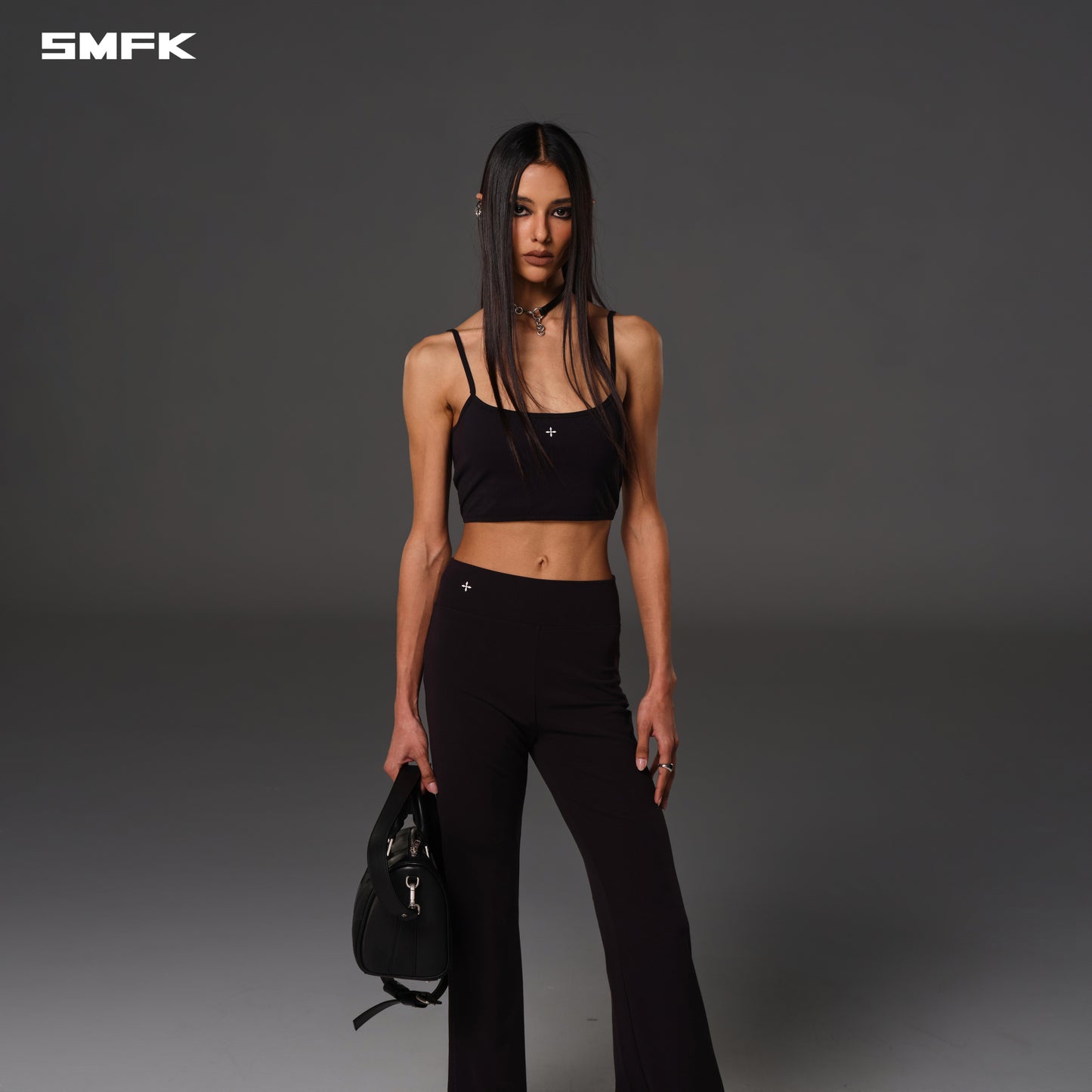 FOCUS GYM MERMAID PANTS/Lycra Nylon - WILD BLACK