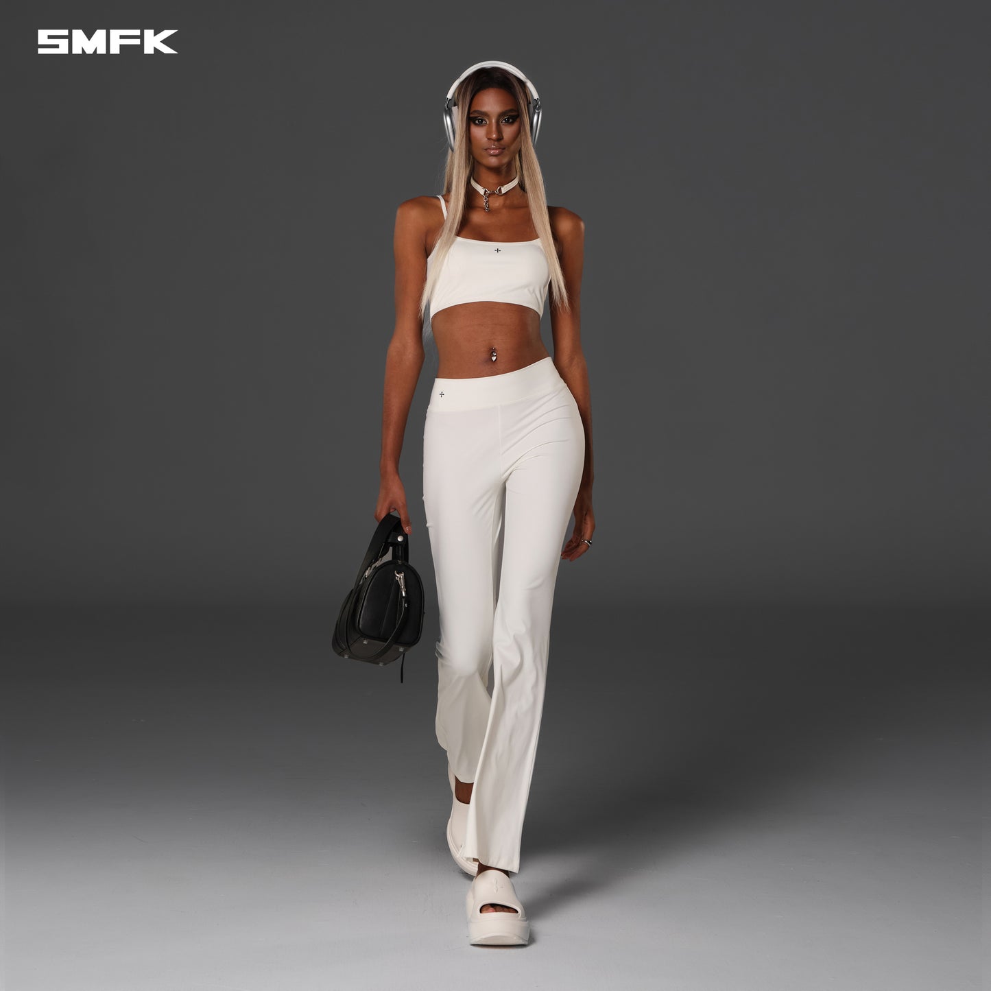 FOCUS GYM MERMAID PANTS/Lycra Nylon - CLOUD WHITE