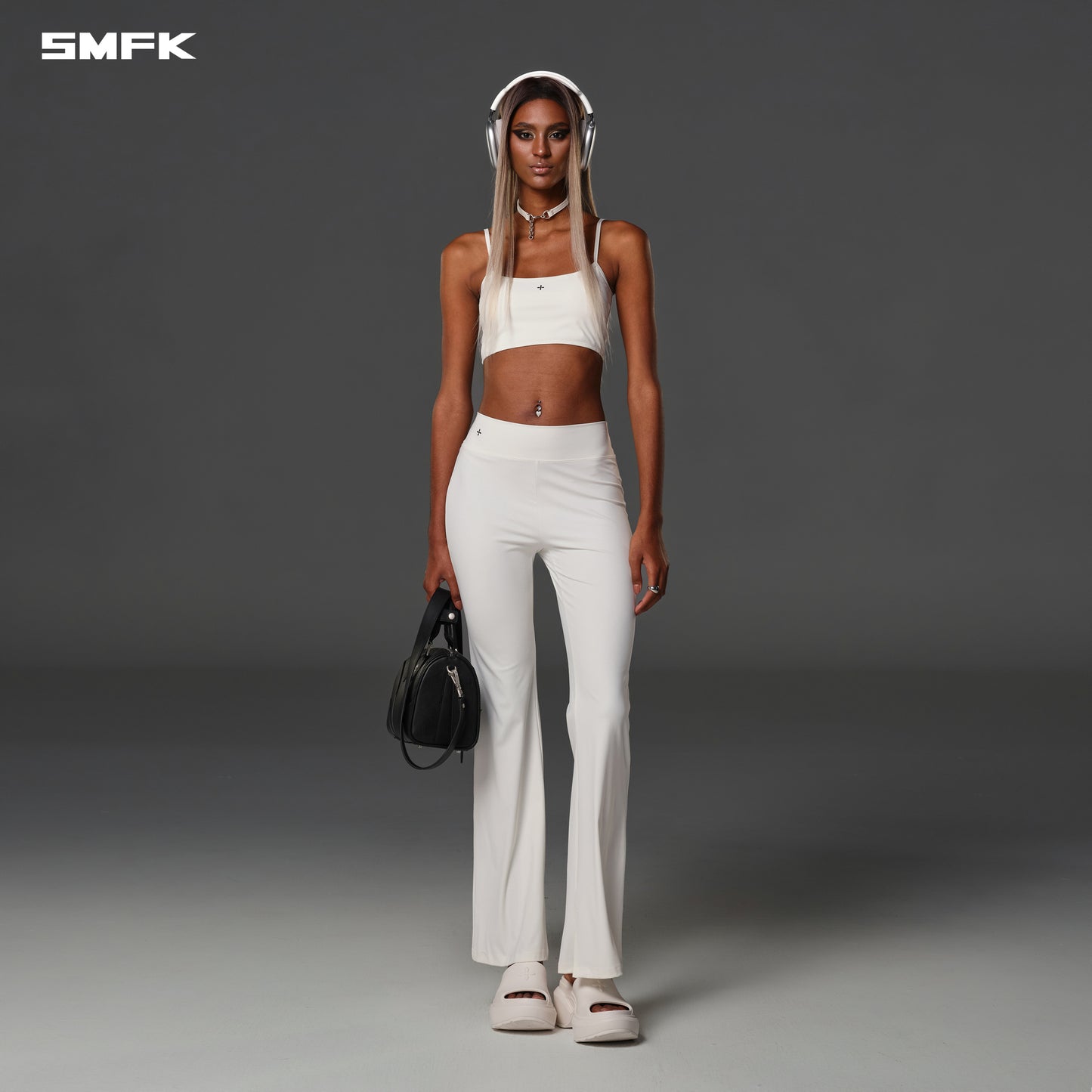 FOCUS GYM MERMAID PANTS/Lycra Nylon - CLOUD WHITE