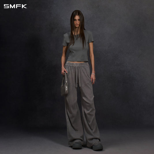 POISE SPORTS LINES TEE / COMBED COTTON+LYCRA