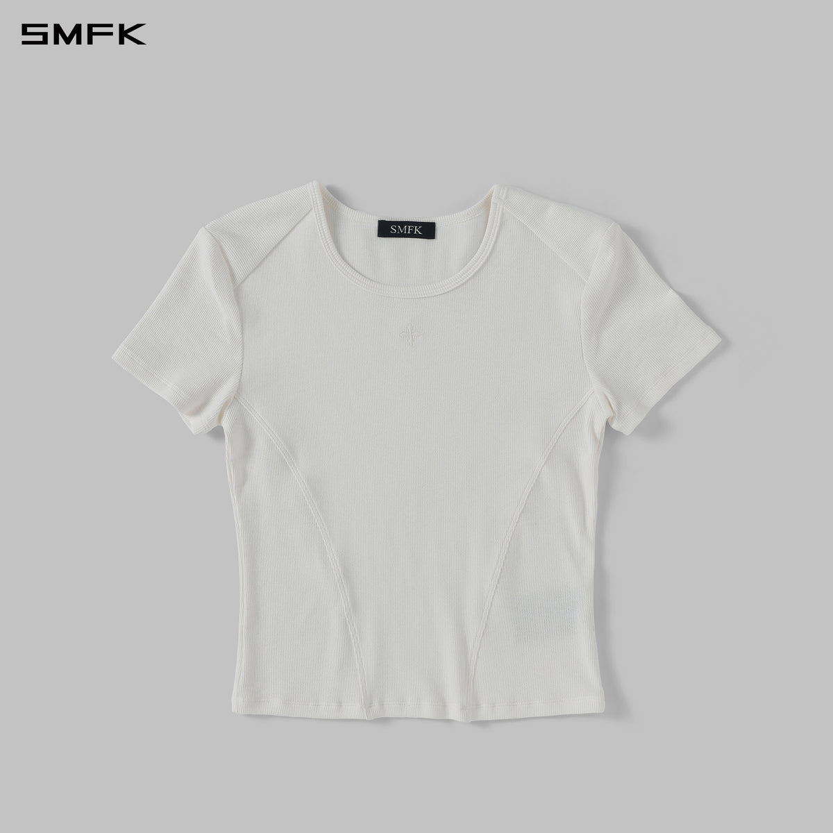 POISE SPORTS LINES TEE / COMBED COTTON+LYCRA