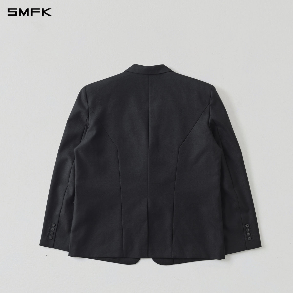 MYTH AEOLUS MUTATION LOOSE DOUBLE SUIT/WOOL+POLYESTER/U MIDNIGHT BLACK