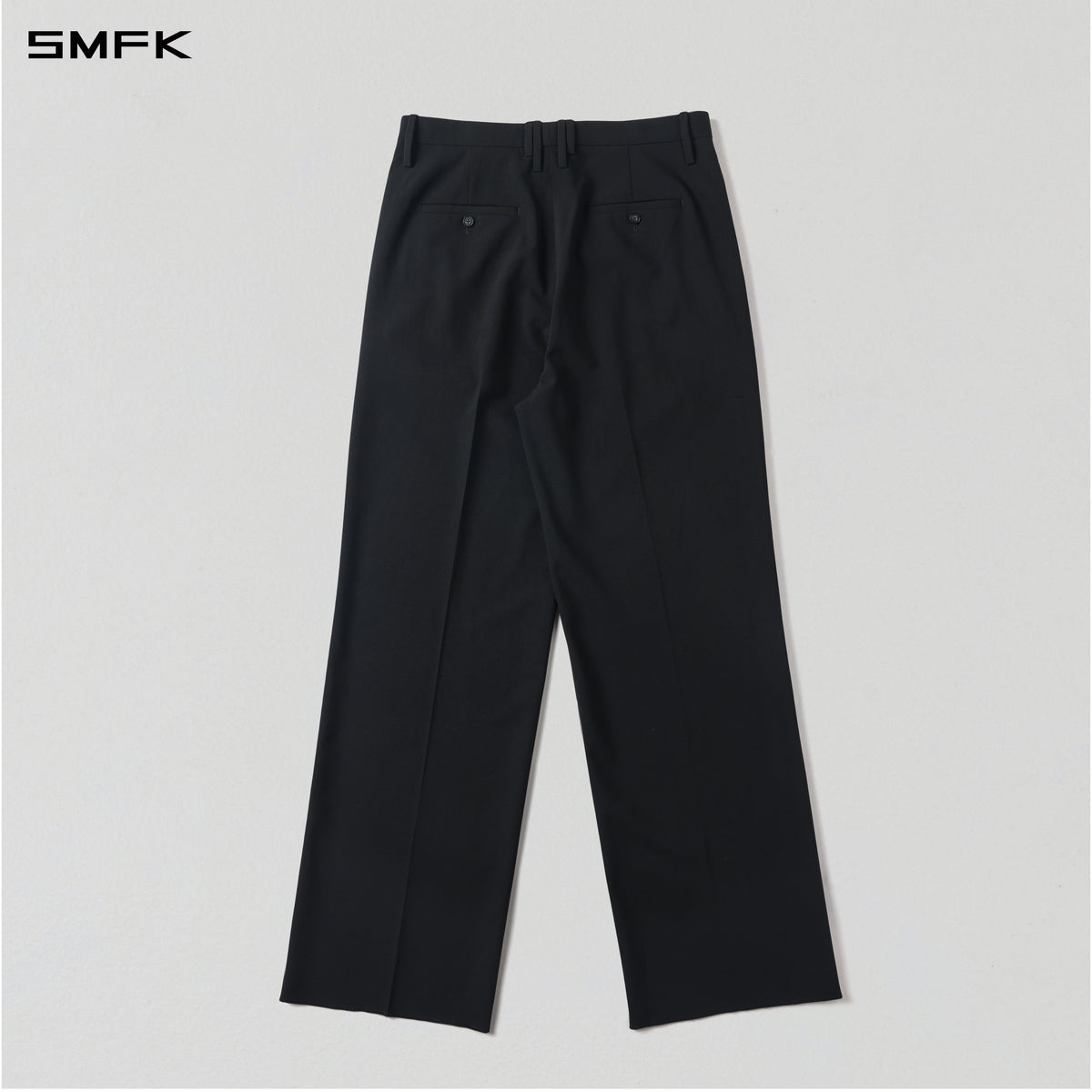 MIRAGE SIREN MIST LOOSE FORMAL PANTS/POLYESTER + WOOL/W