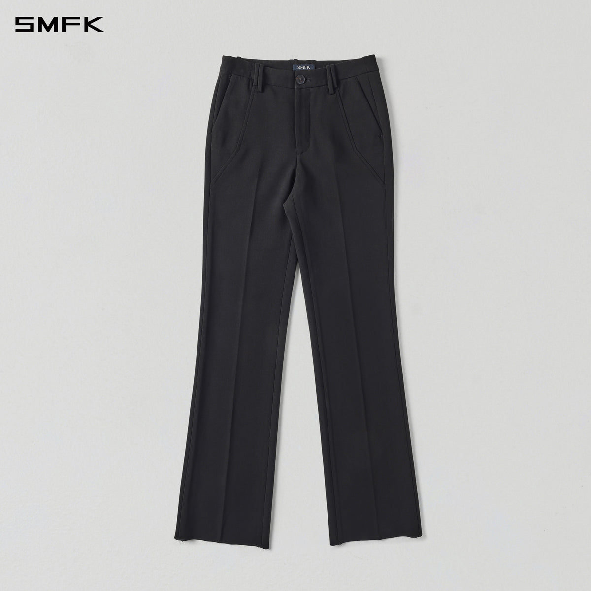 MIRAGE SIREN MIST SLIM FORMAL PANTS/POLYESTER+VISCOSE+SPANDEX+WOOL MIDNIGHT BLACK