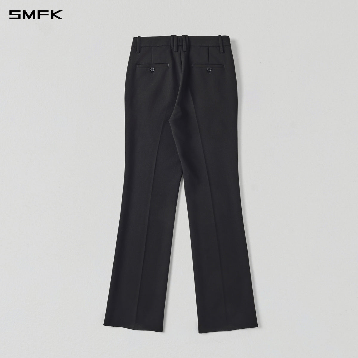MIRAGE SIREN MIST SLIM FORMAL PANTS/POLYESTER+VISCOSE+SPANDEX+WOOL MIDNIGHT BLACK