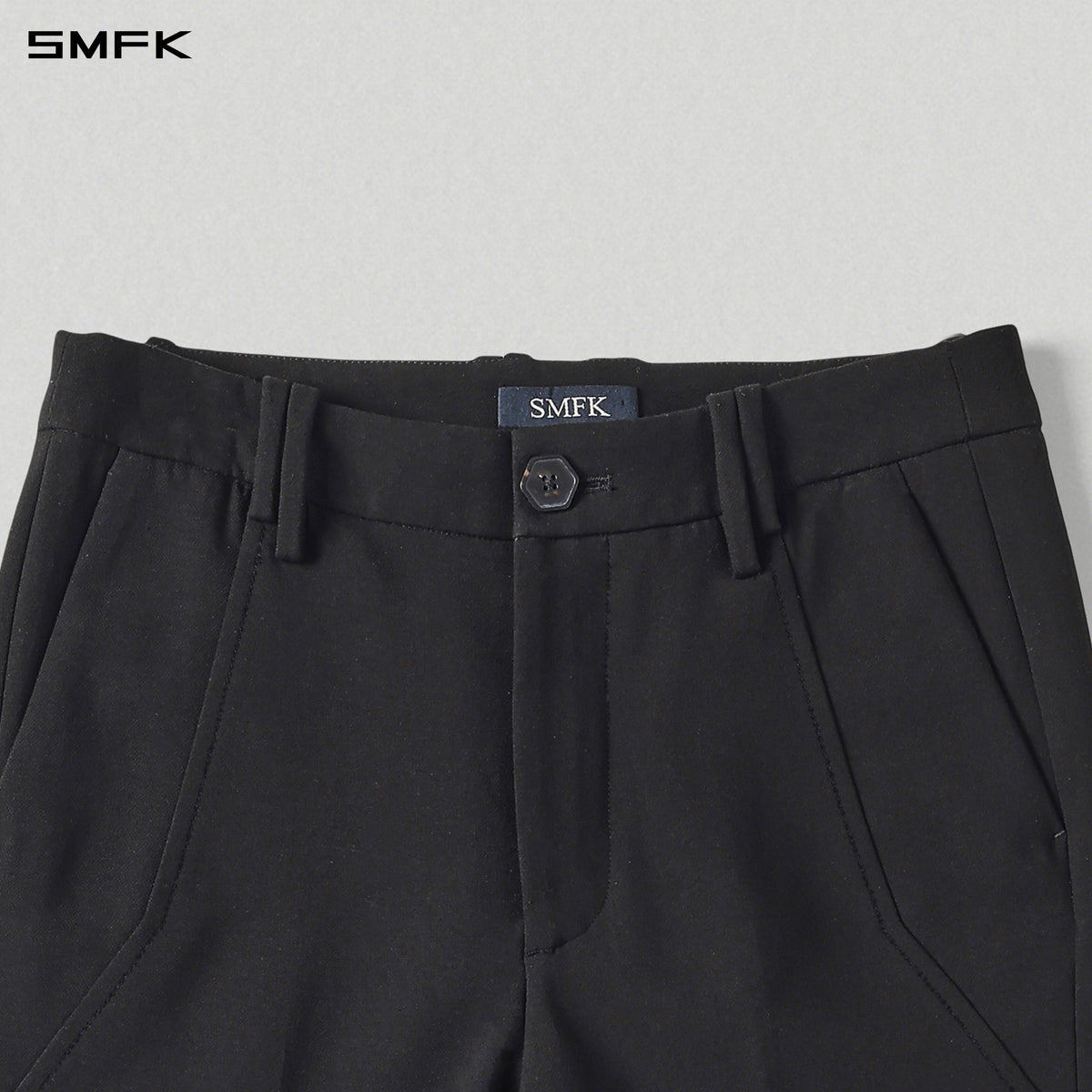 MIRAGE SIREN MIST SLIM FORMAL PANTS/POLYESTER+VISCOSE+SPANDEX+WOOL MIDNIGHT BLACK