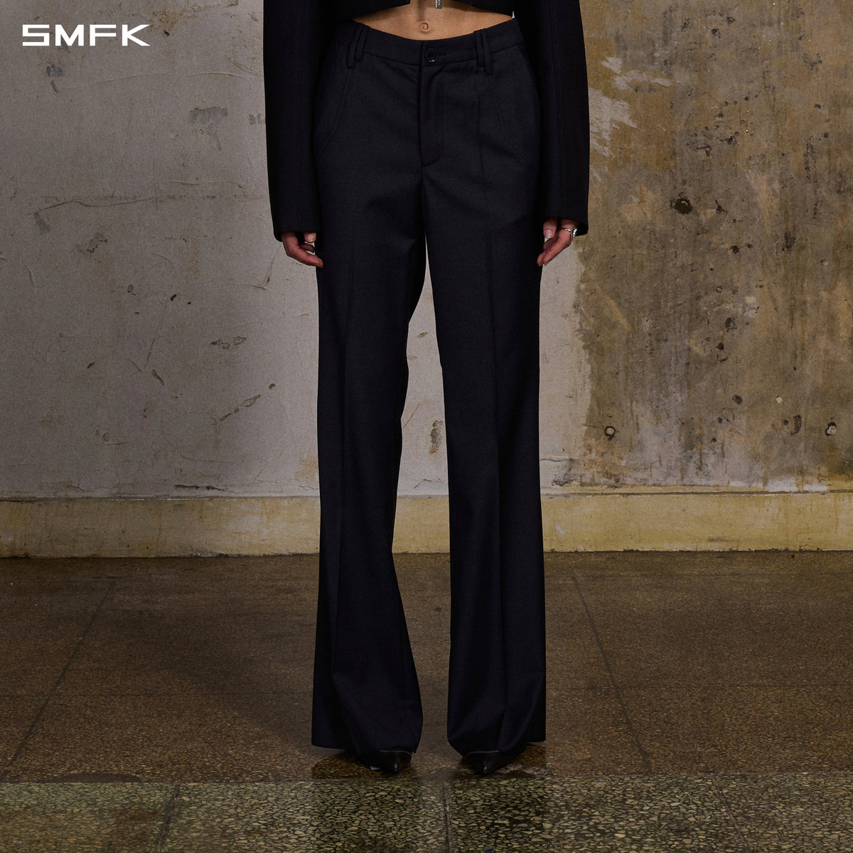 PERMANENT STRT DANCE PANTS/WOOL+POLYESTER/W