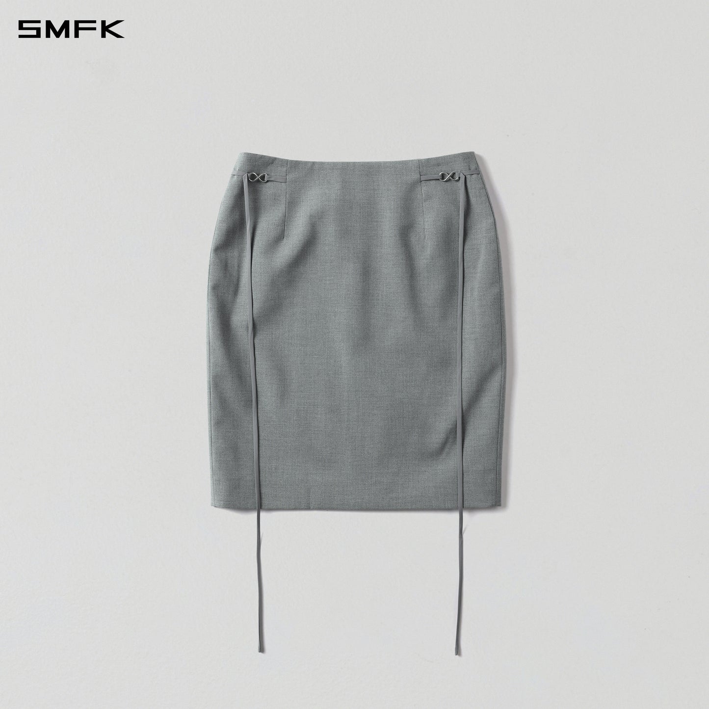 PERMANENT ELEGANT FORMAL MIDDLE SKIRT/POLYESTER+VISCOSE+WOOL