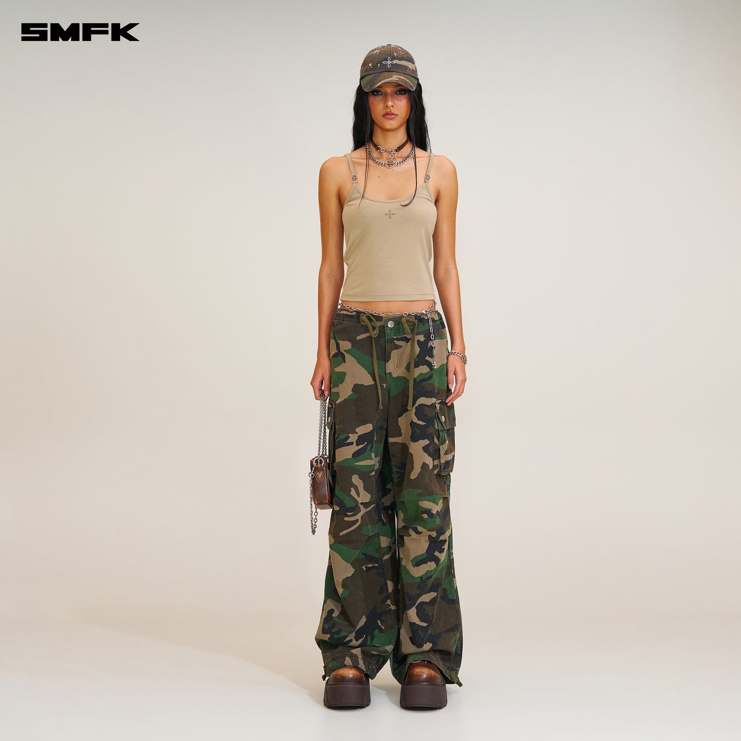 COMPASS BEVERLY BODY CAMISOLE / SHADOW GREEN