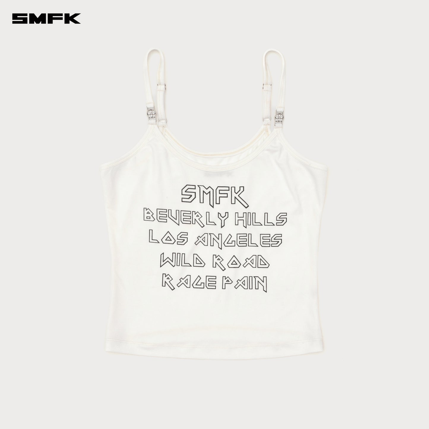Future Mirage Sports Strap Top (Beverly Hills Edition) Snowy Mountain White