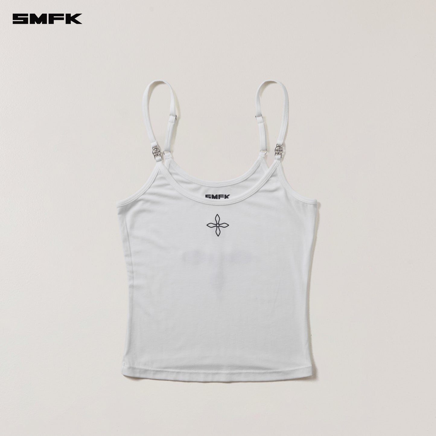 COMPASS STAMP ACETATE BODY CAMISOLE / SNOW MOUNTAIN WHITE
