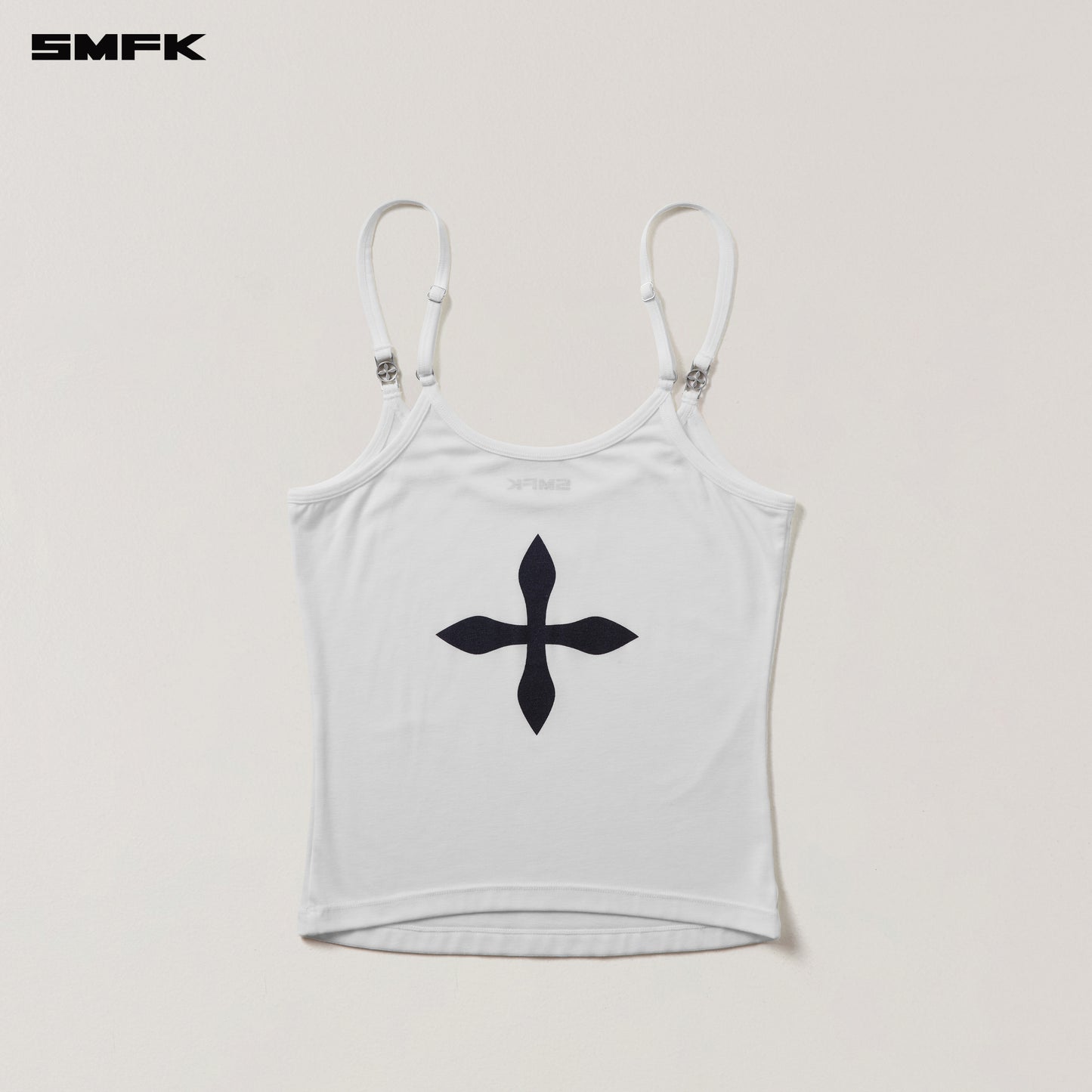 COMPASS STAMP ACETATE BODY CAMISOLE / SNOW MOUNTAIN WHITE