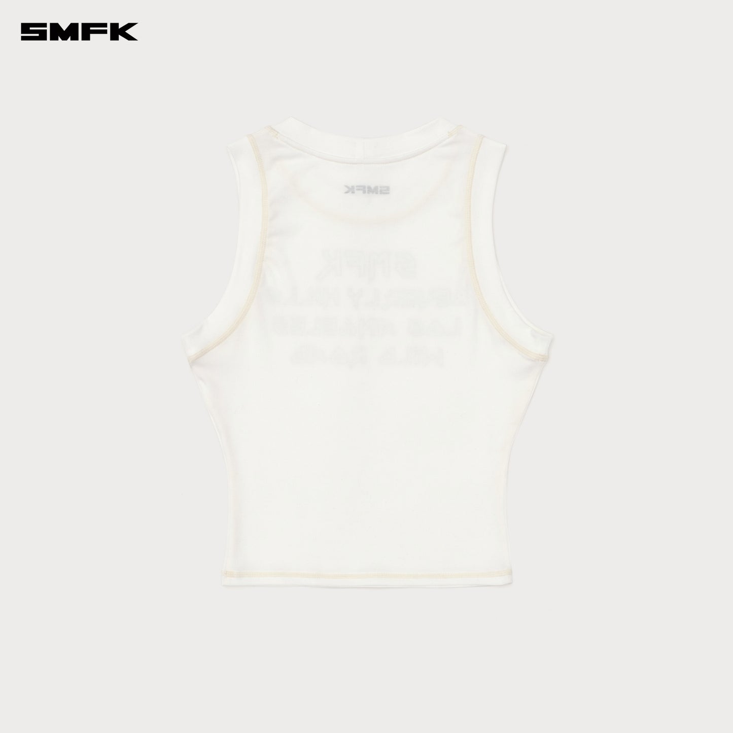 Beverly Sports Tank Top Snowy Mountain White