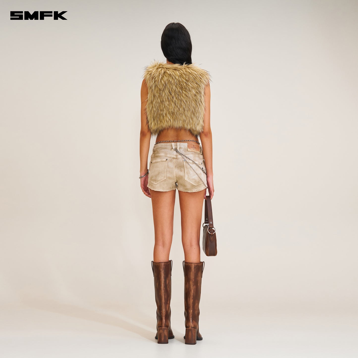 COMPASS GRASSLAND WOOLLY SHORT TANK / WOLF BROWN