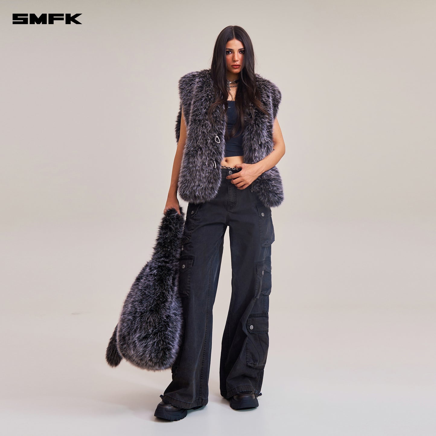 COMPASS MODE FURRY HUGE TANK/ SILVER FOX