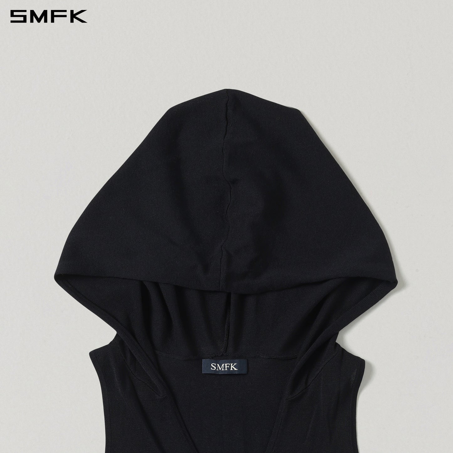 MYTH SIREN ROVE KNIT HOOD VEST/ACETATE+COTTON