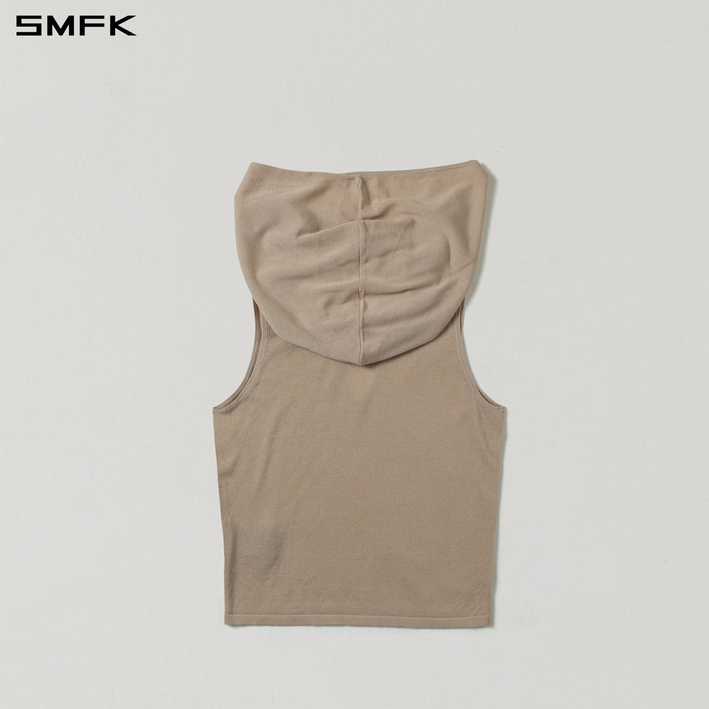 MYTH SIREN ROVE KNIT HOOD VEST/ACETATE+COTTON