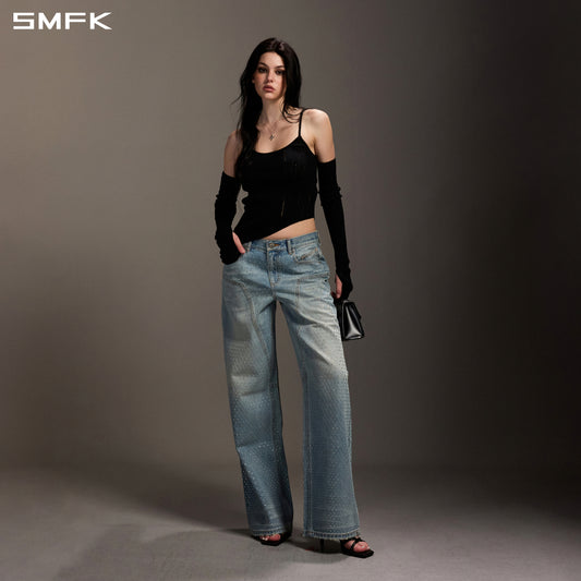 MIRAGE SIREN VISIONAL KNIT SHORT CAMISOLE/TENCEL+SILK WILD BLACK