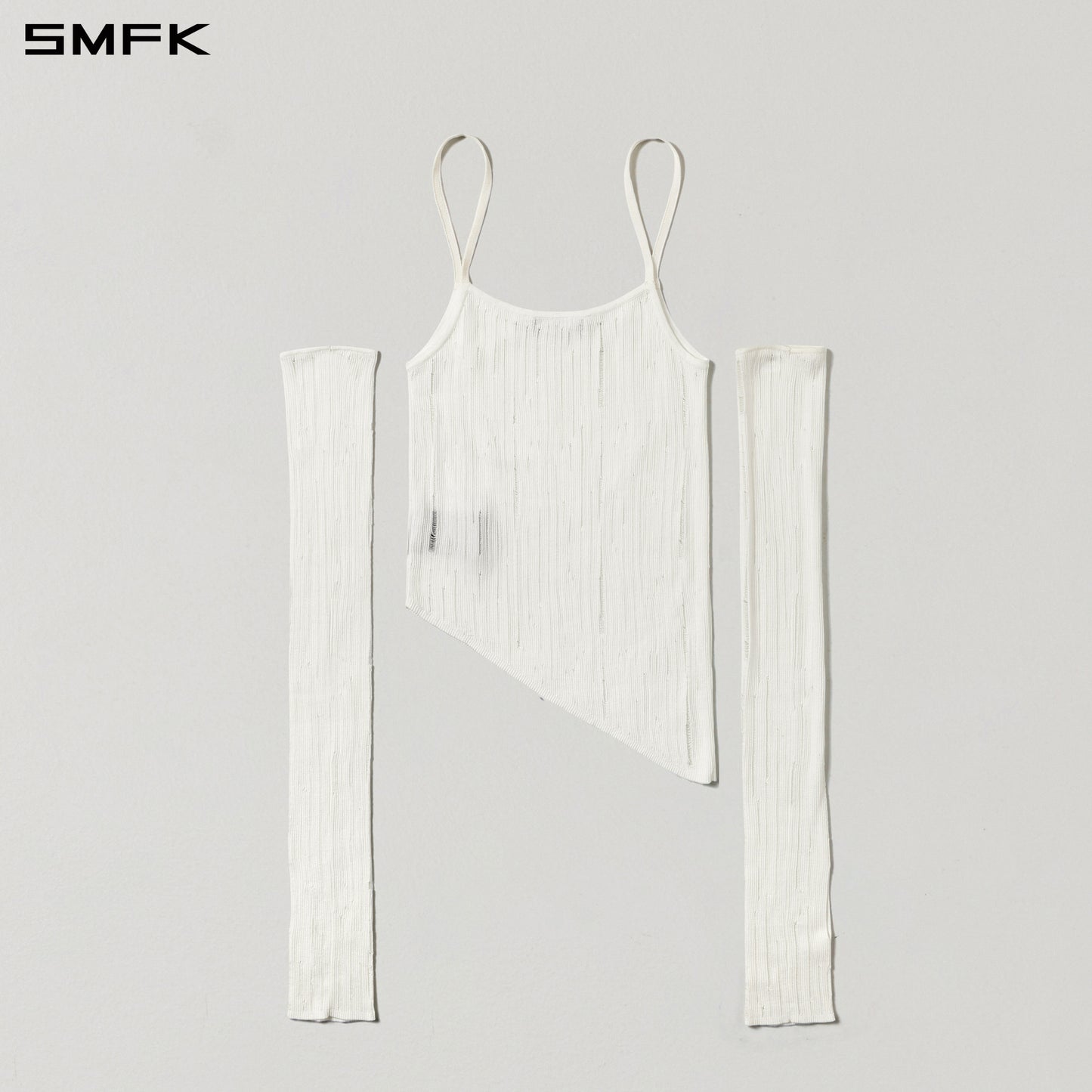 MIRAGE SIREN VISIONAL KNIT SHORT CAMISOLE/TENCEL+SILK CLOUD WHITE