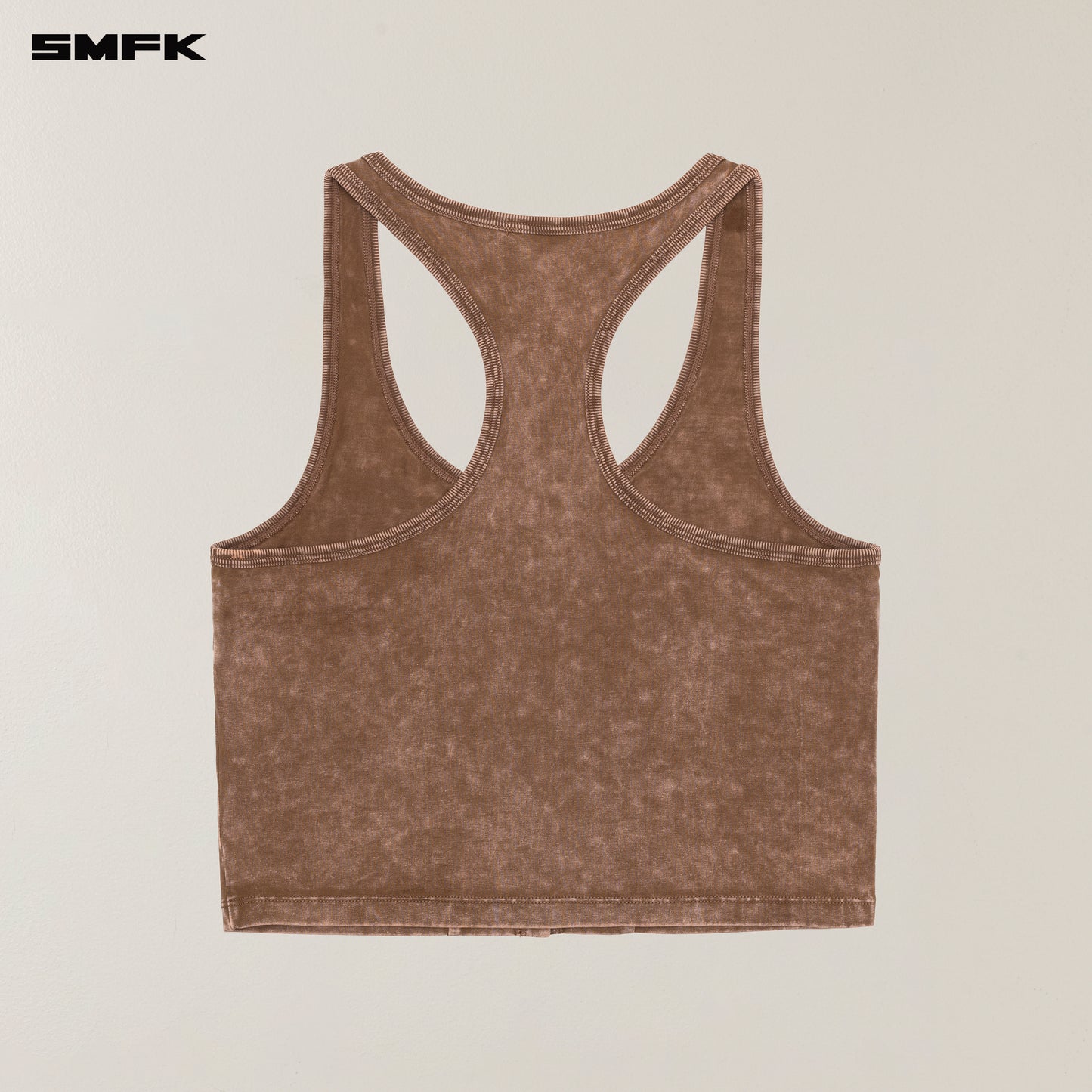 VINTAGE HURRICANE FADE GYM VEST_ WILD HORSE BROWN
