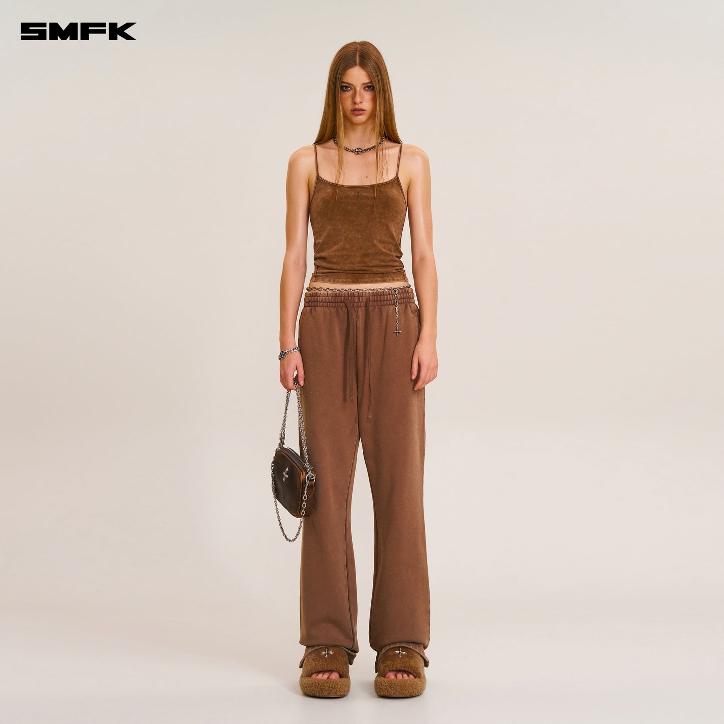 VINTAGE STORM FADE CAMISOLE/FADE DYE/ VANISH BROWN