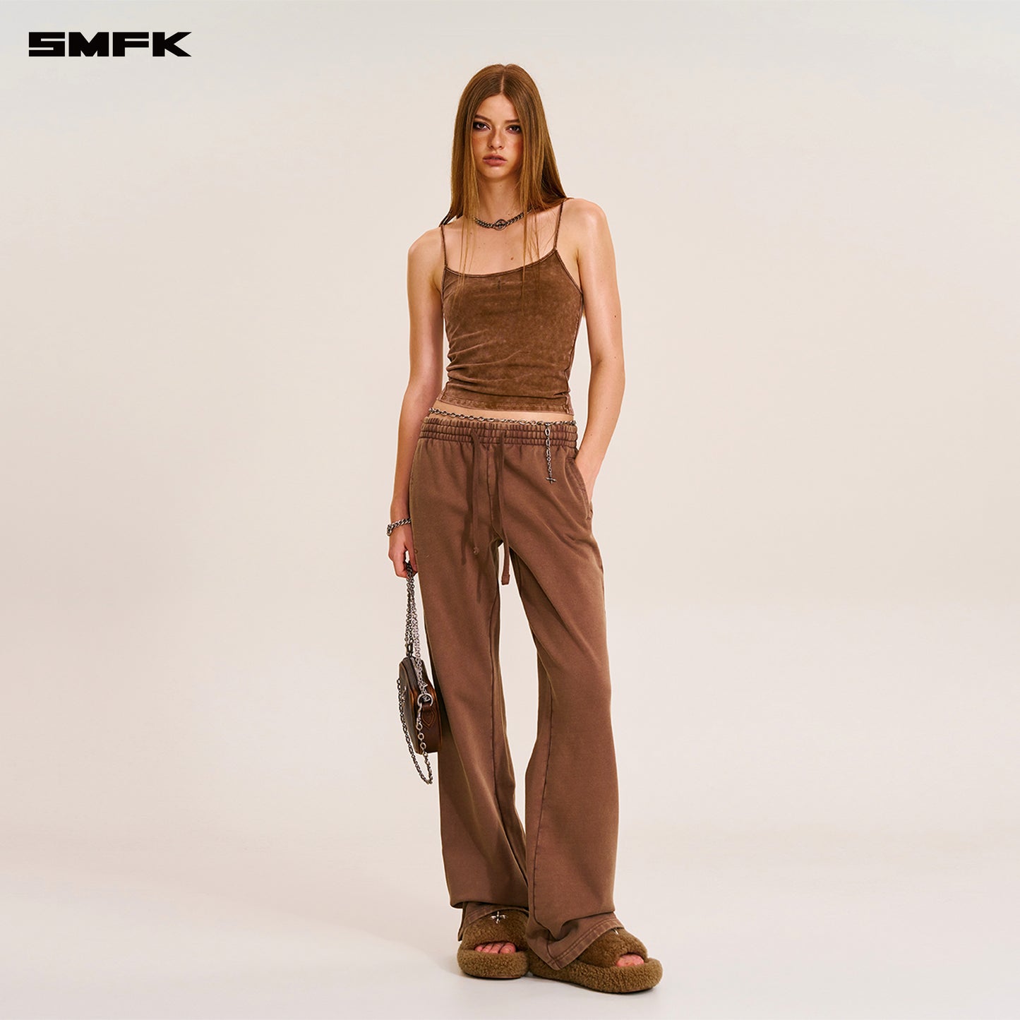 VINTAGE STORM FADE CAMISOLE/FADE DYE/ VANISH BROWN