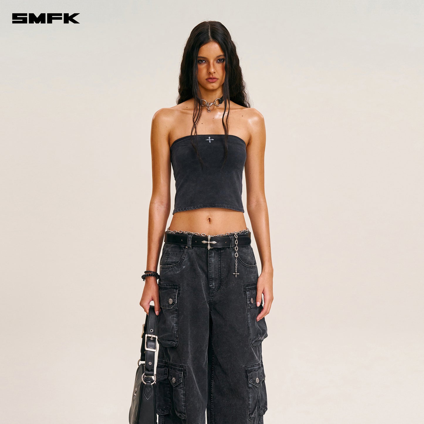 VINTAGE STORM FADE BUSTIER/FADE DYE/ VANISH BLACK