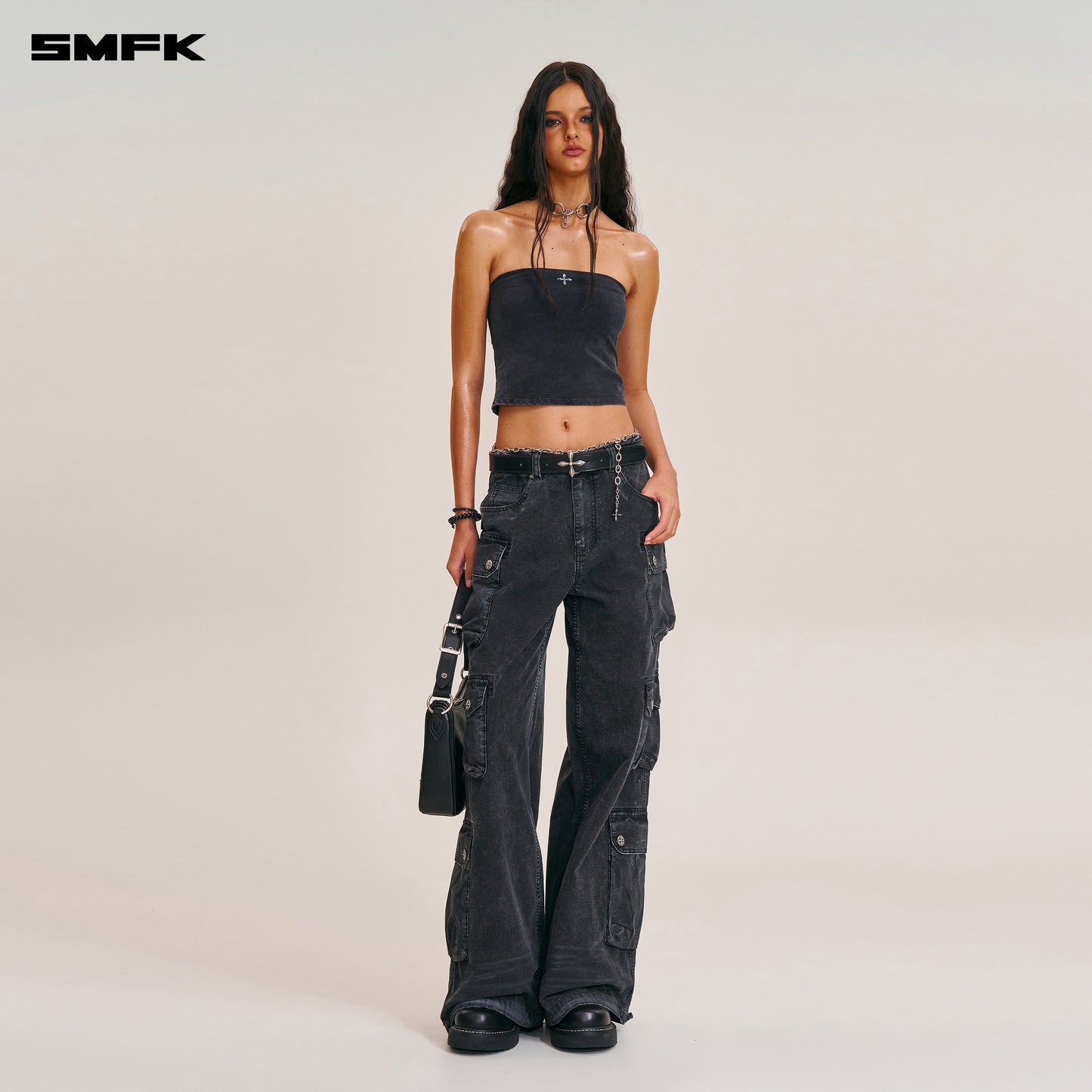 VINTAGE STORM FADE BUSTIER/FADE DYE/ VANISH BLACK