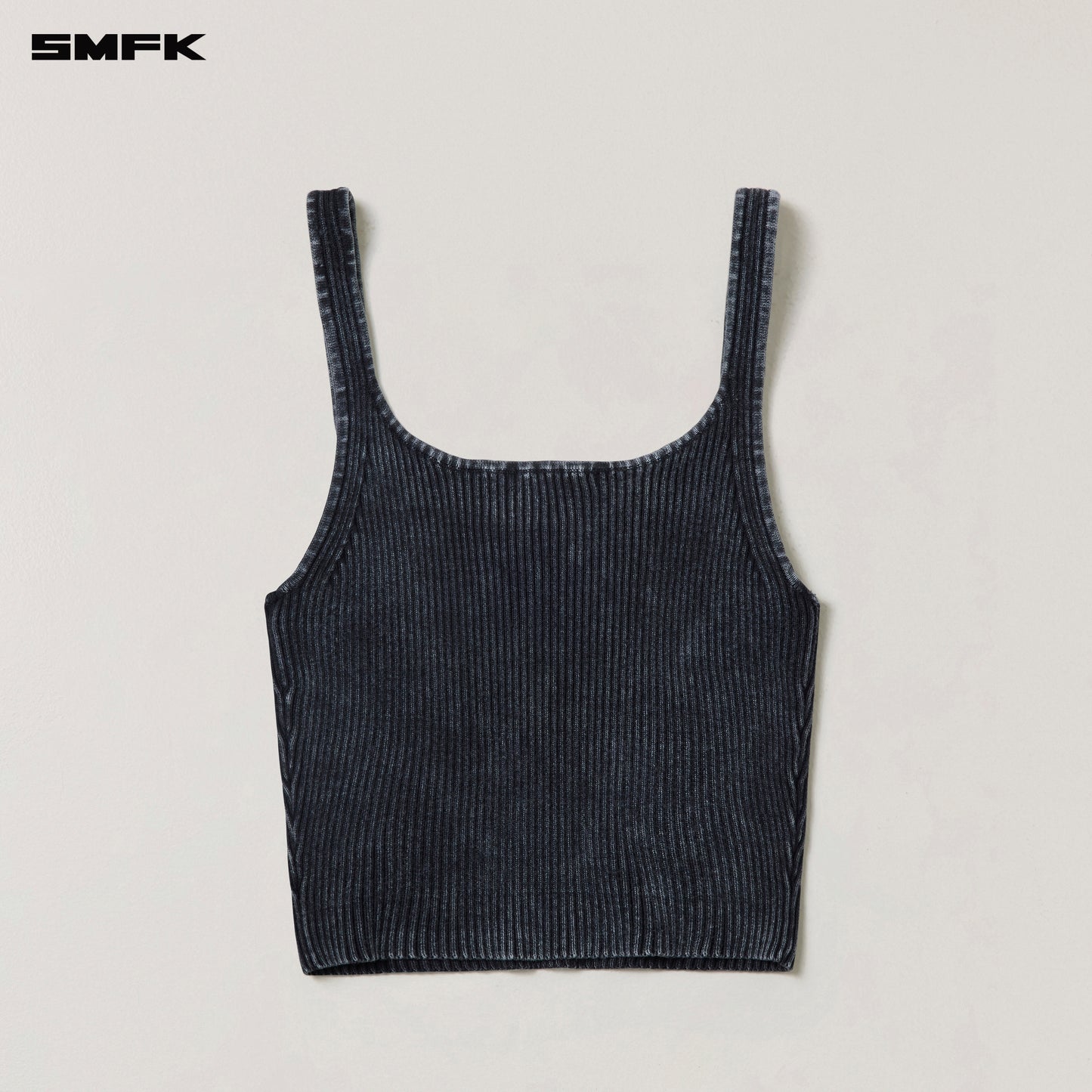 VINTAGE-SAVAGE KNIT TANK/STONE WASH/ VANISH BLACK