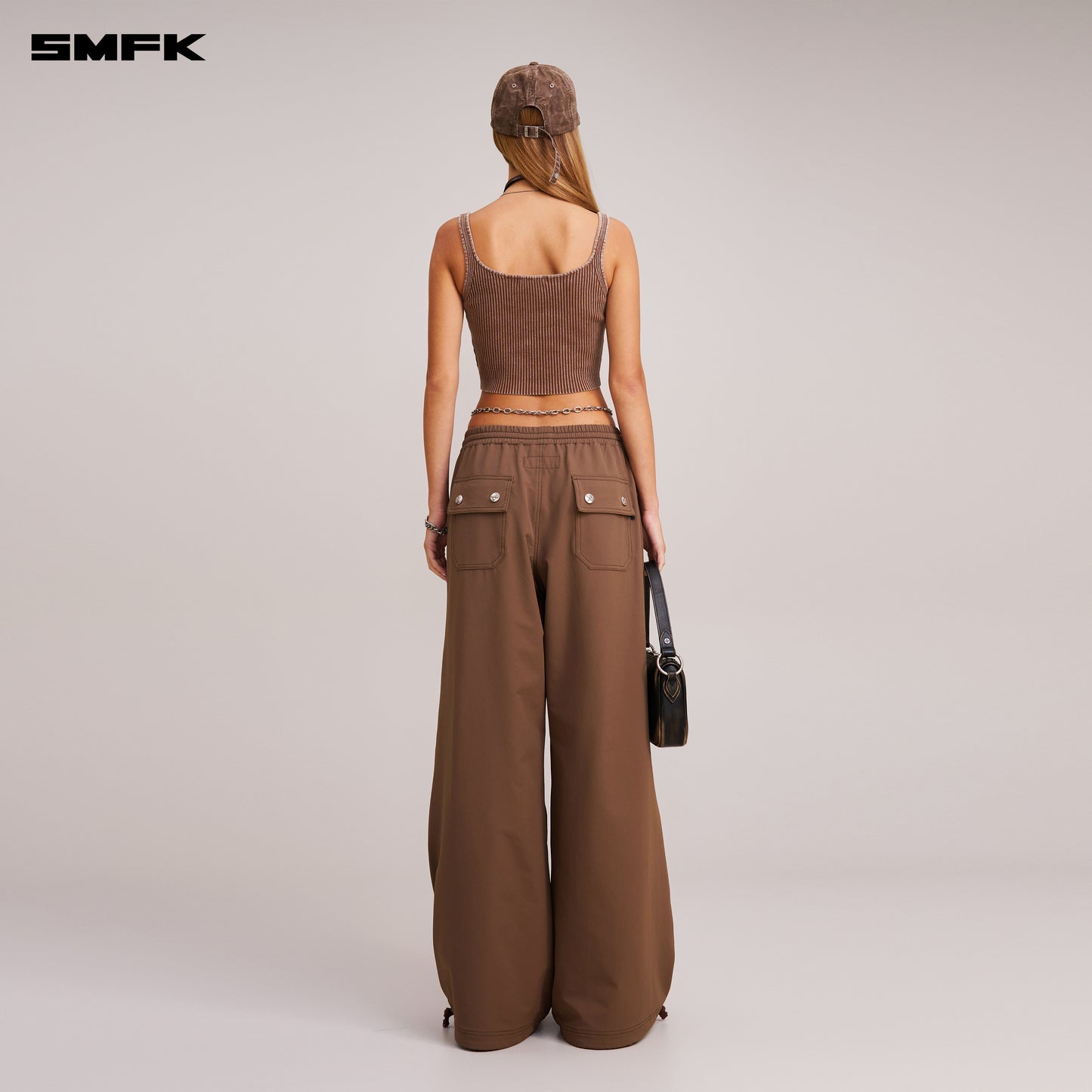VINTAGE-SAVAGE KNIT TANK/STONE WASH/ VANISH BROWN