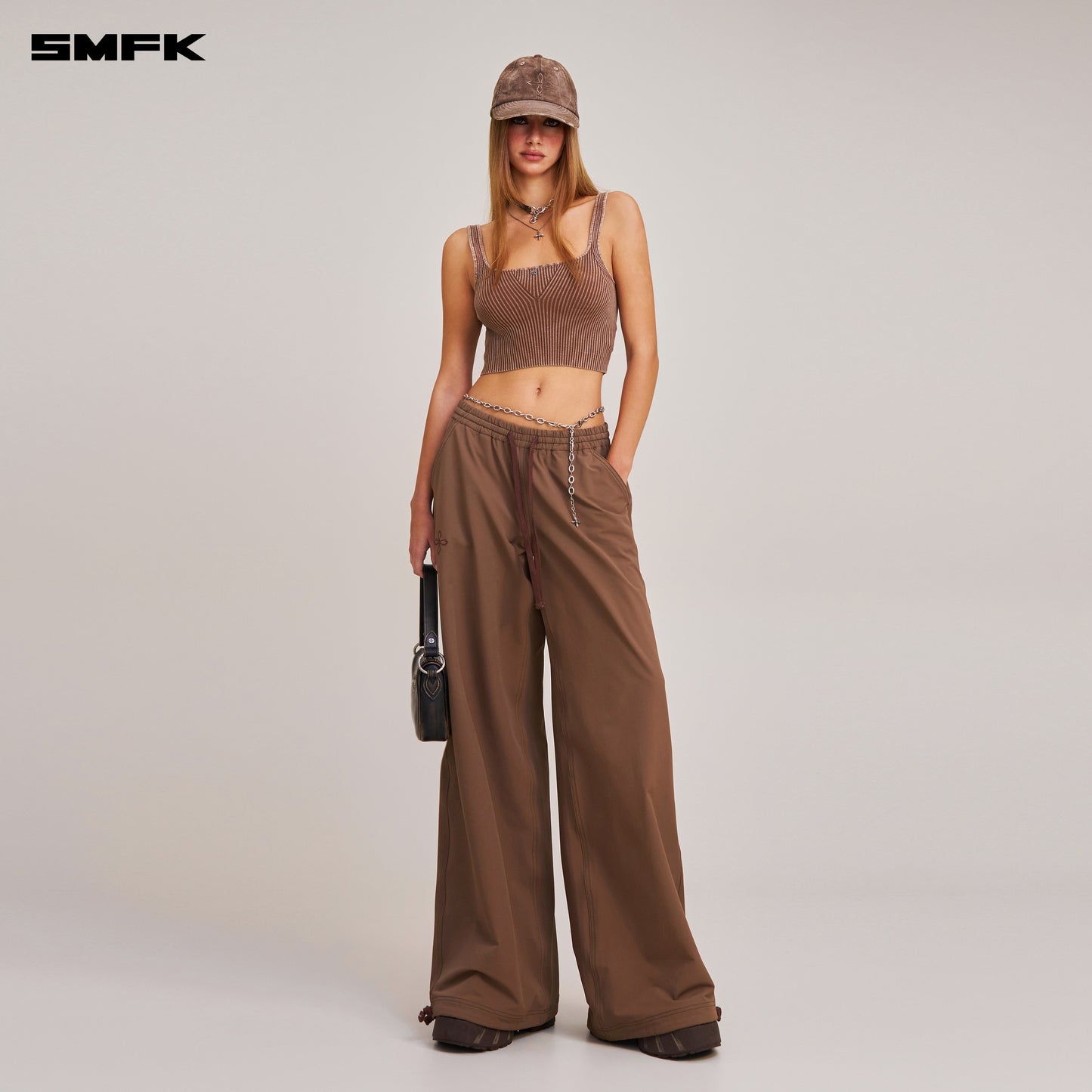 VINTAGE-SAVAGE KNIT TANK/STONE WASH/ VANISH BROWN