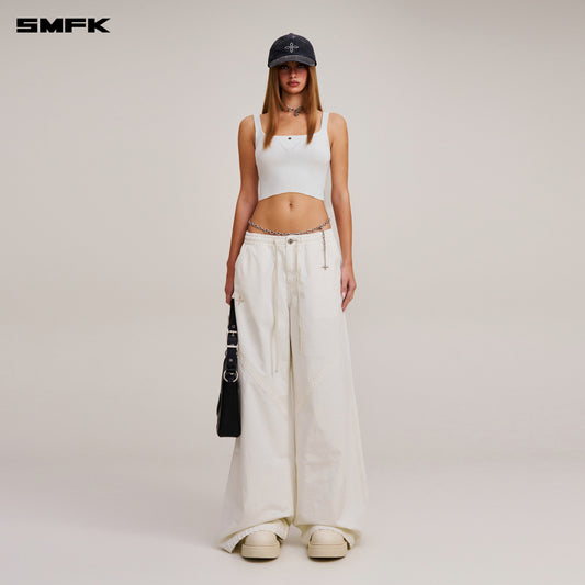 VINTAGE-SAVAGE KNIT TANK/STONE WASH/ VANISH WHITE