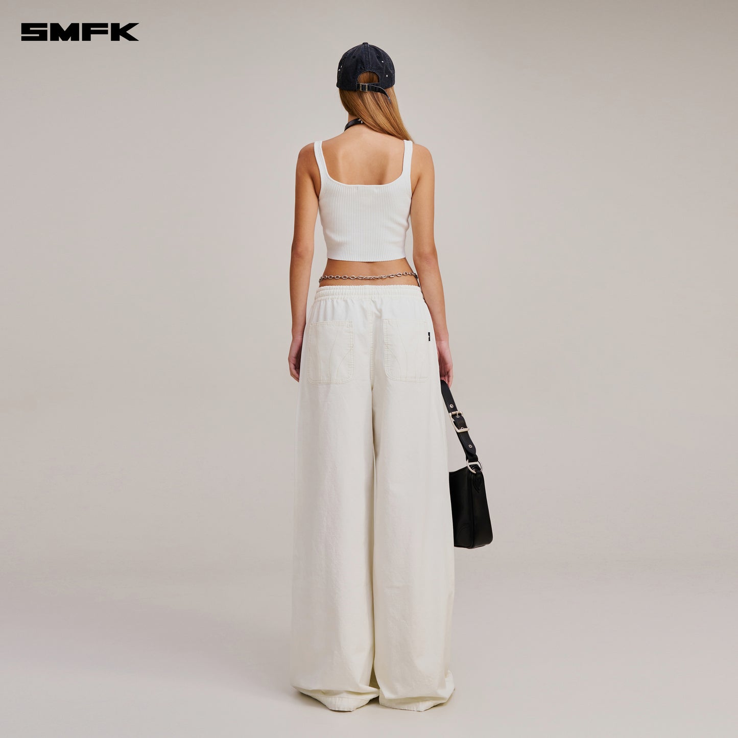VINTAGE-SAVAGE KNIT TANK/STONE WASH/ VANISH WHITE
