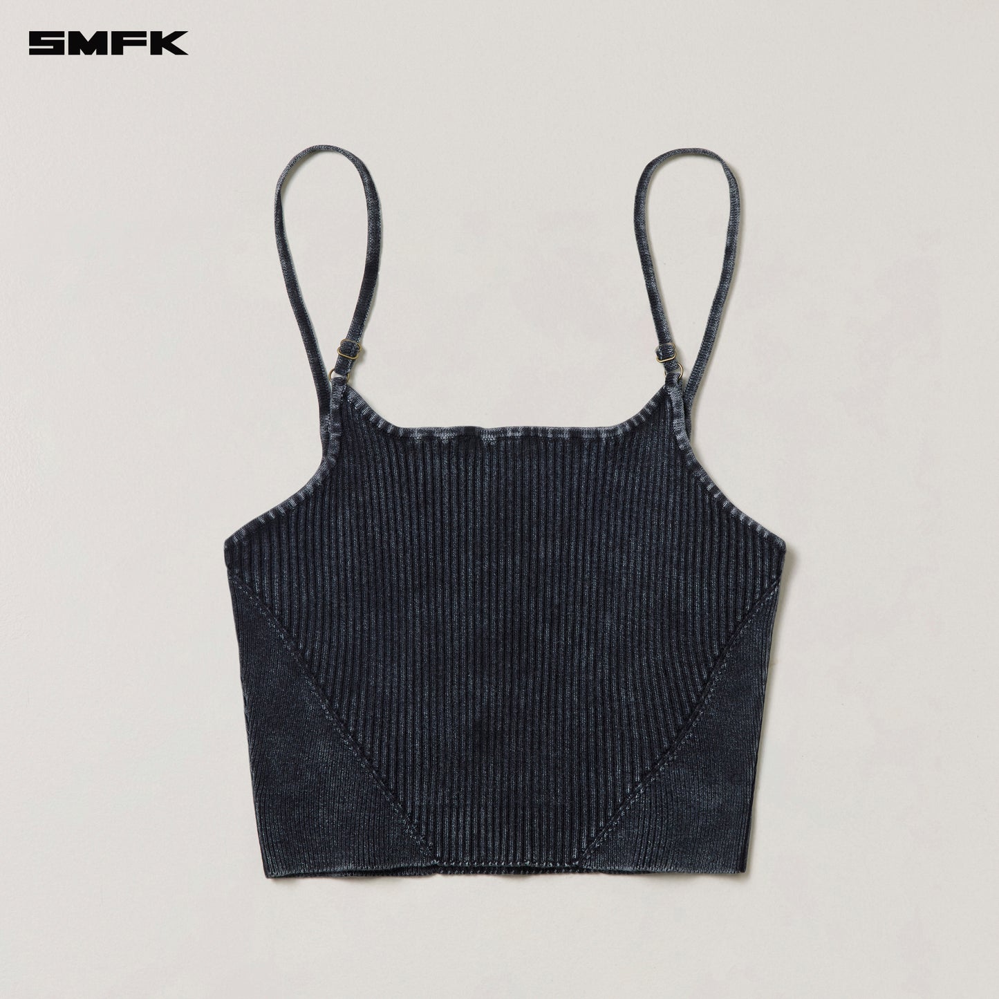 VINTAGE-SAVAGE KNIT CAMISOLE/STONE WASH/ VANISH BLACK