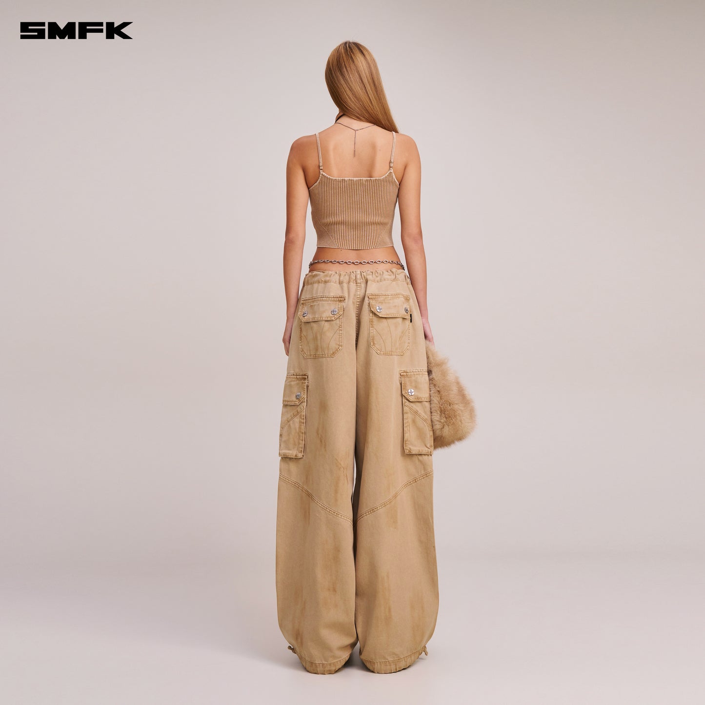VINTAGE-SAVAGE KNIT CAMISOLE/STONE WASH/ VANISH SAND