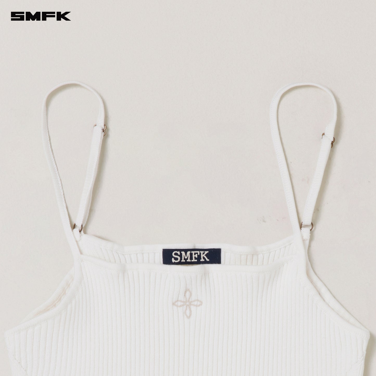 VINTAGE-SAVAGE KNIT CAMISOLE/STONE WASH/ VANISH WHITE