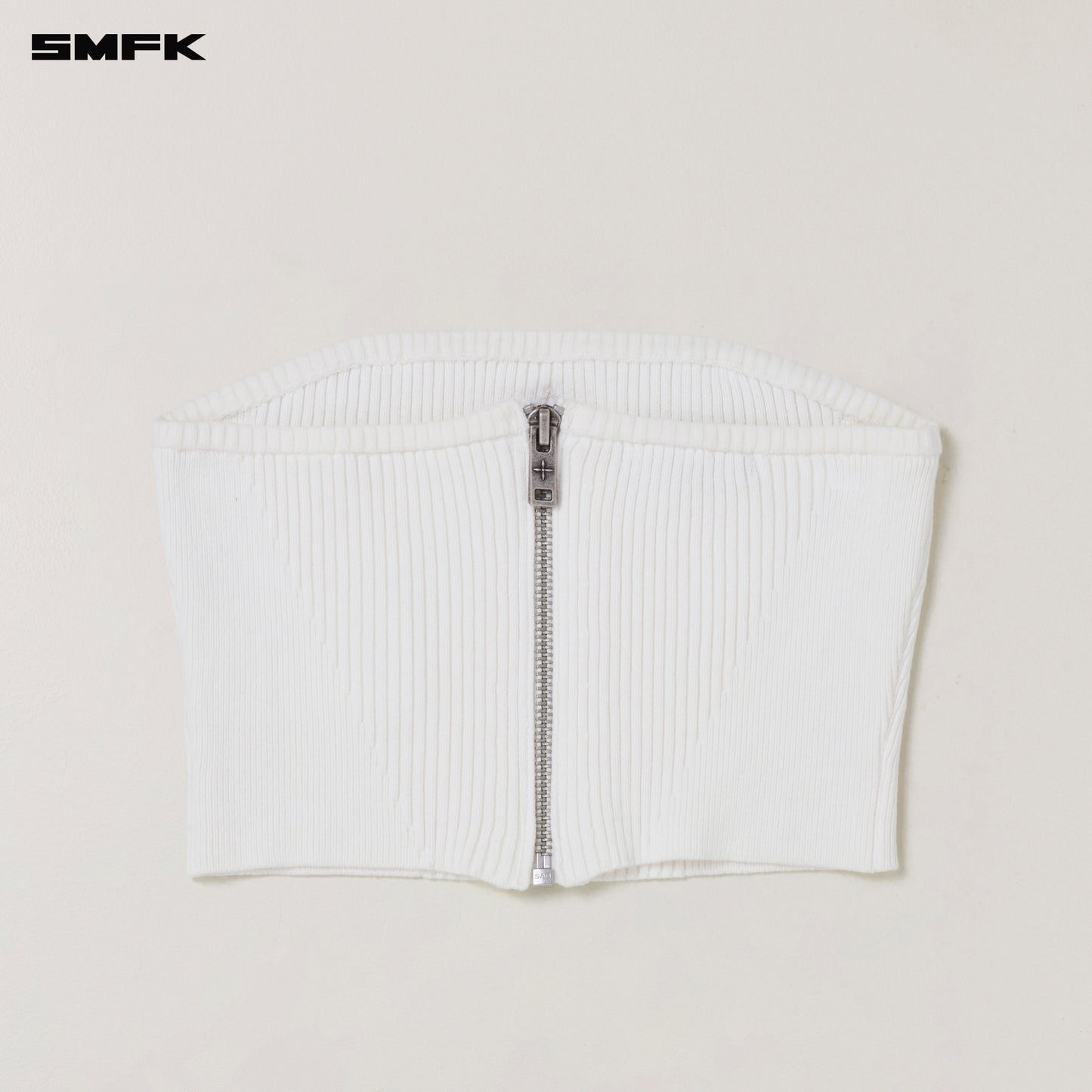 VINTAGE-SAVAGE KNIT BUSTIER/STONE WASH/ VANISH WHITE