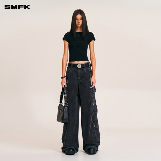 VINTAGE STORM FADE BODY TEE WILD BLACK