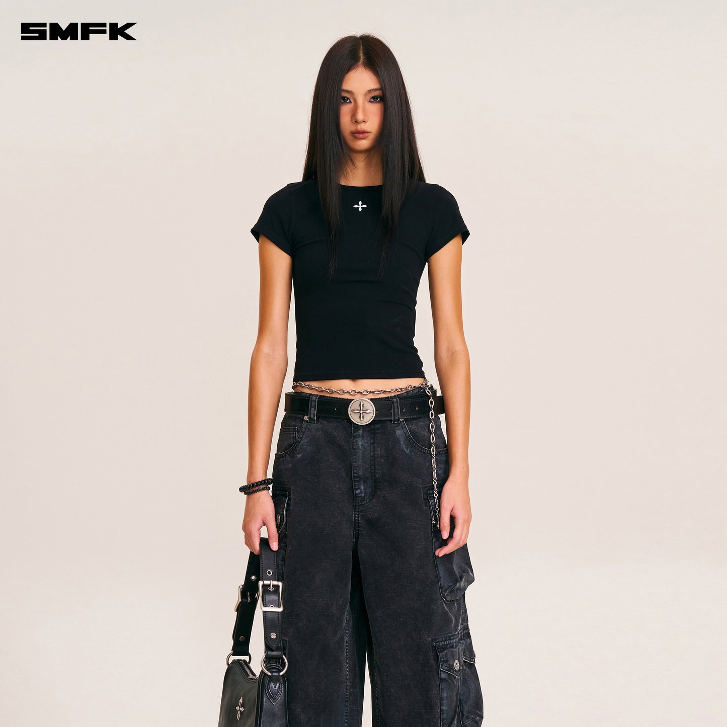 VINTAGE STORM FADE BODY TEE WILD BLACK