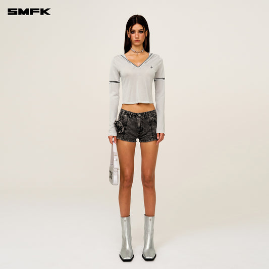 Future Nebula Knitting Hoodie Nebula Silver