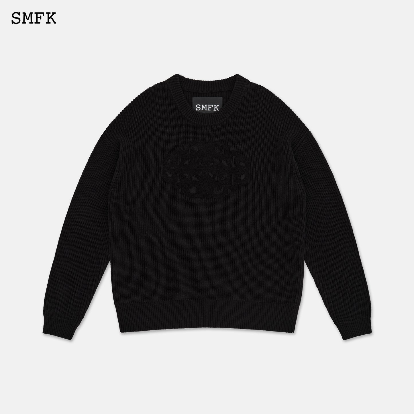 COMPASS MAZE KNIT SWEATSHIRT