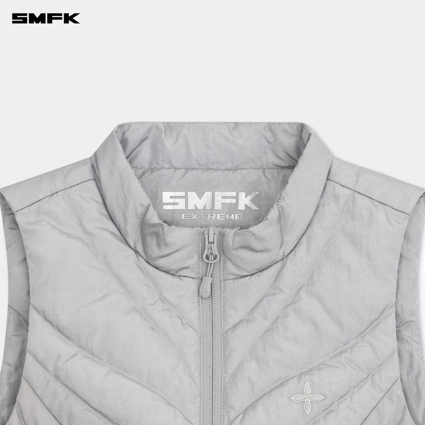 FUTURE Storm Slim Fit Down Vest Star Silver