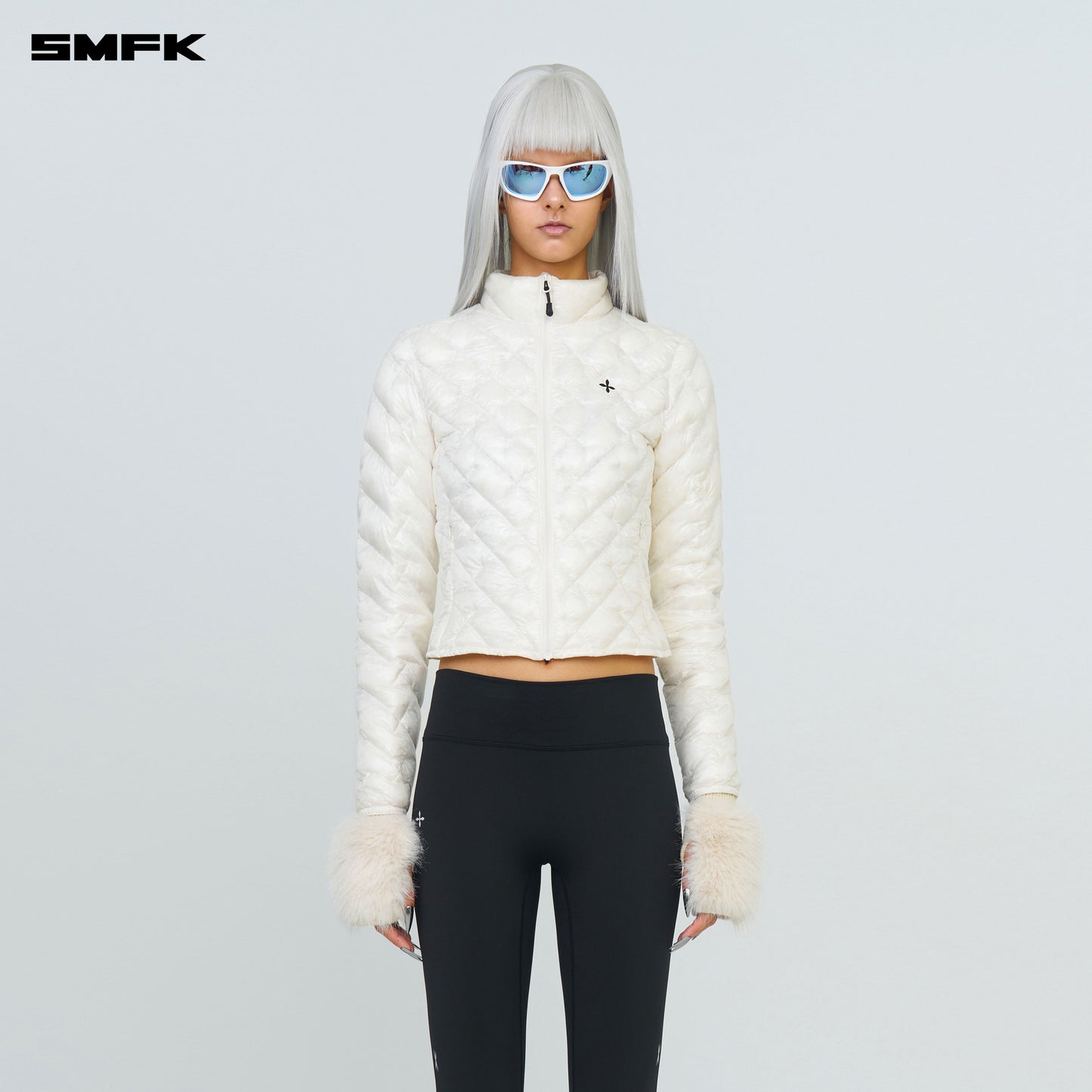 FUTURE X-Ghost Ghost Skin Slim Fit Down Jacket White Ghost