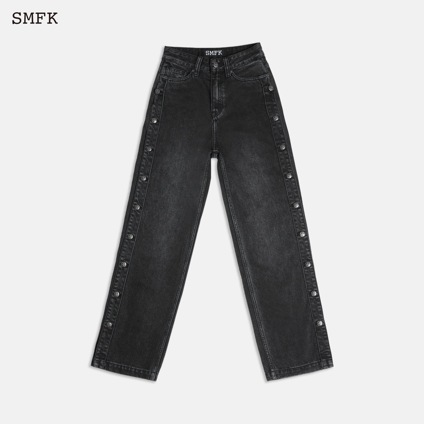 SKATEBOARD DECONSTRUCTED JEANS BLACK