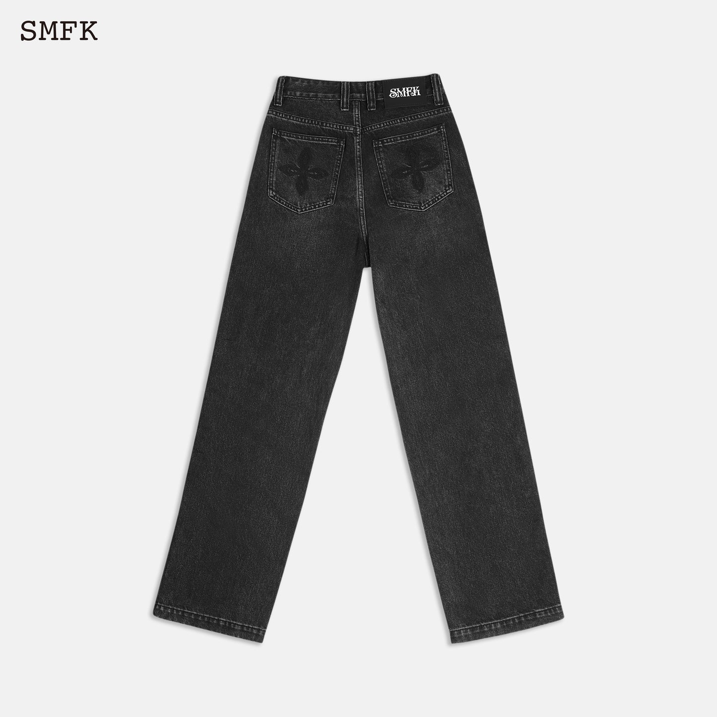 SKATEBOARD DECONSTRUCTED JEANS BLACK